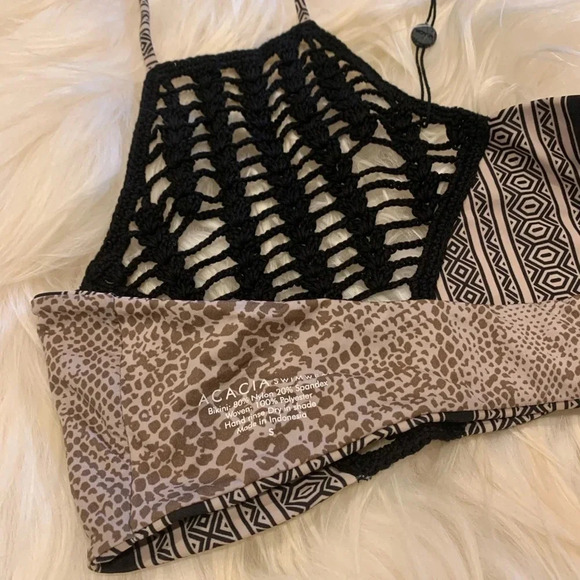 ACACIA NWT Panama Crochet Polynesia Bikini Top - Picture 5 of 7